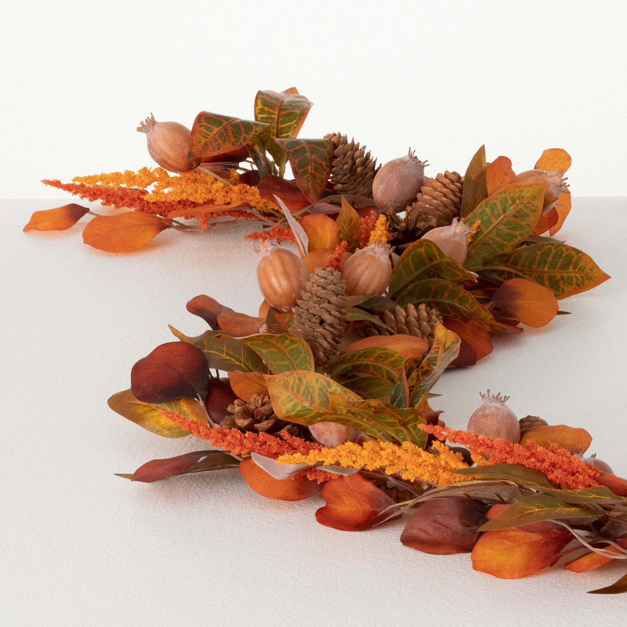 4.12-Foot-Long 6-Inch-Wide Fall Wreaths & Garland at Lowes.com