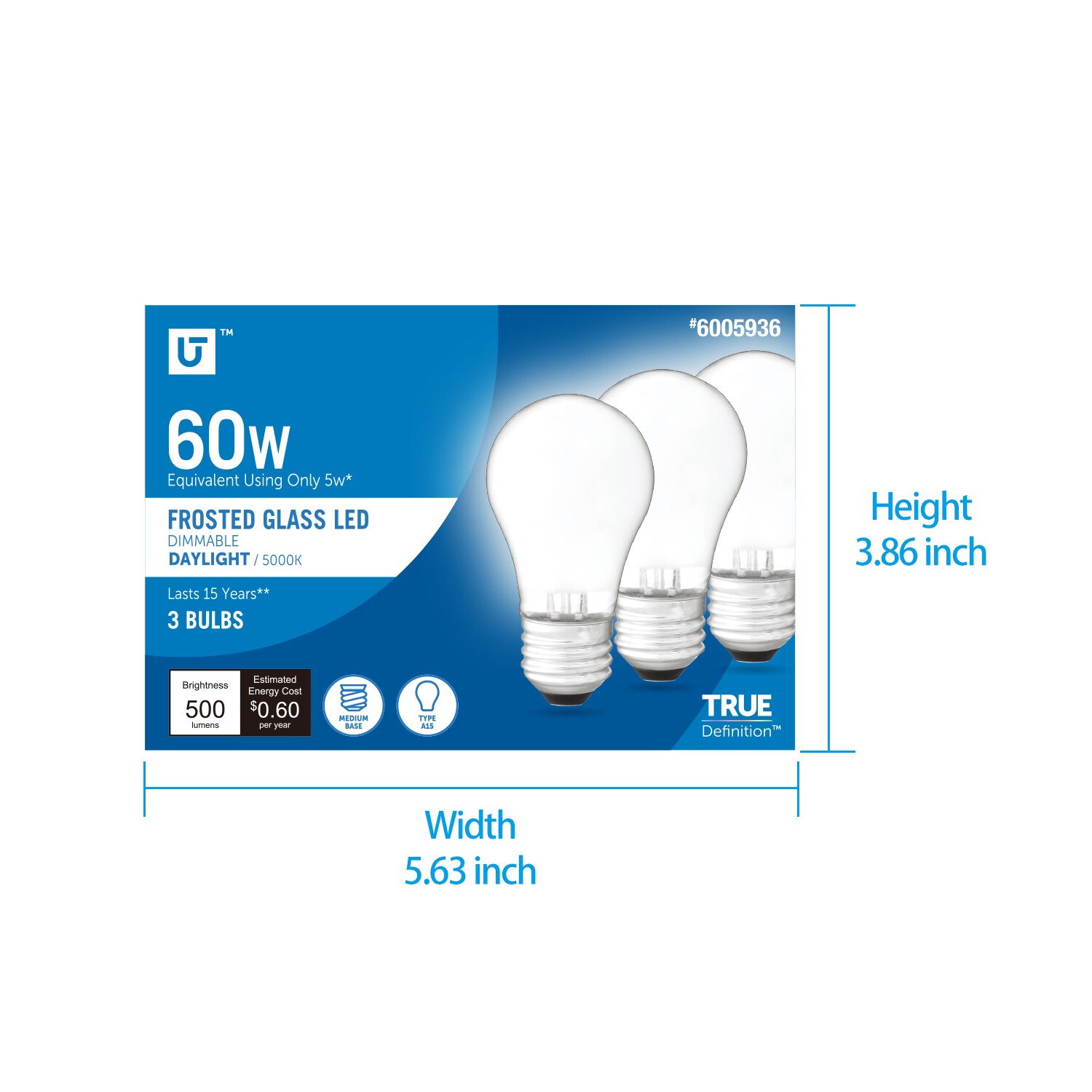 Utilitech 16A08-A15-F-5W-50 Led-Lights - View #4