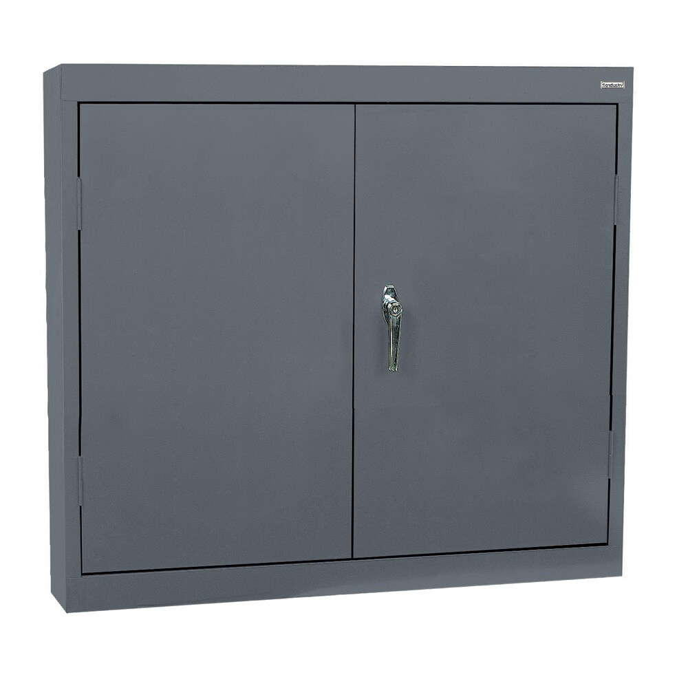 Suncast Plastic Wall-mounted Garage Cabinet in Gray (30-in W x