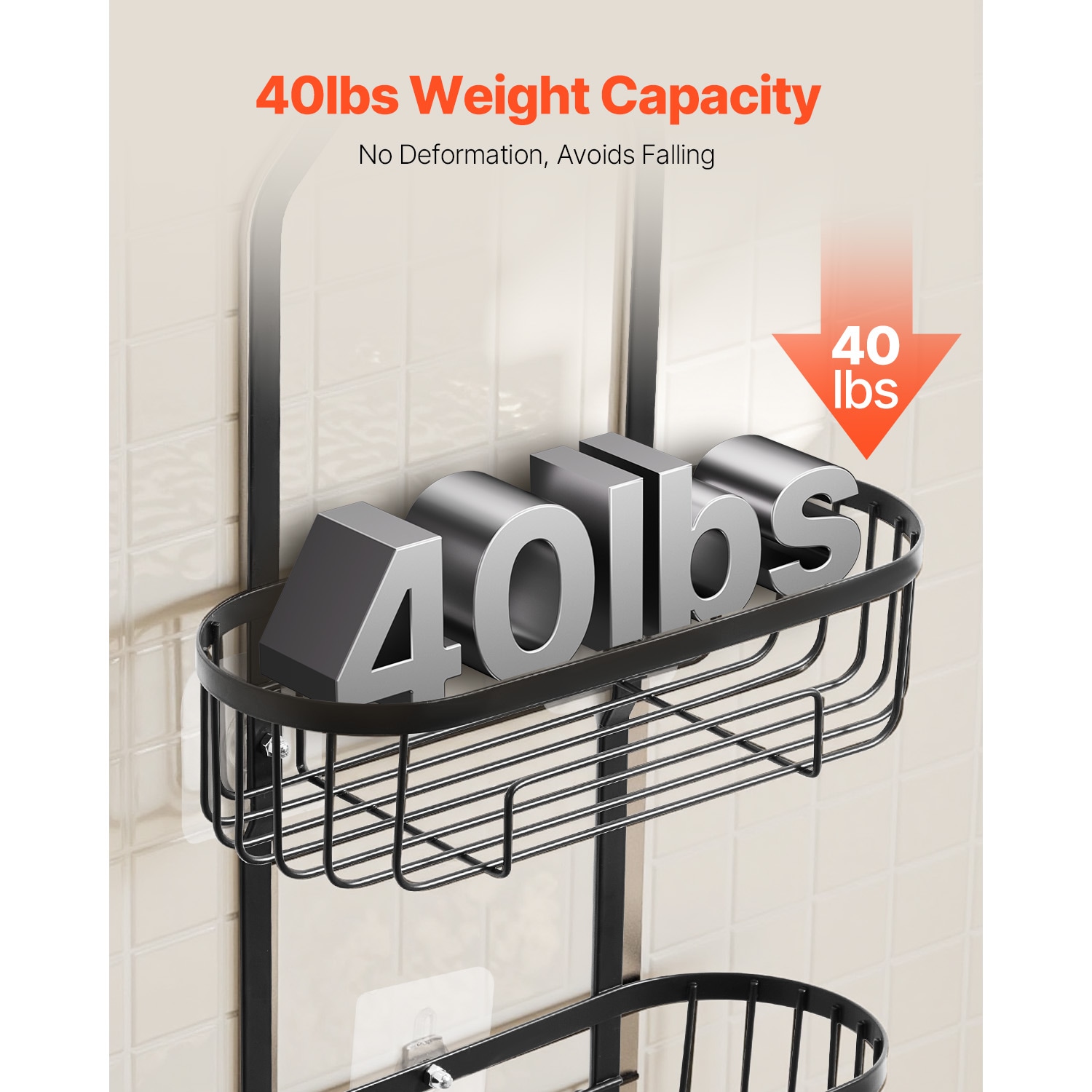 VEVOR SCXGSLYJ2C0009549V0 Hanging-Shower-Caddies - View #3