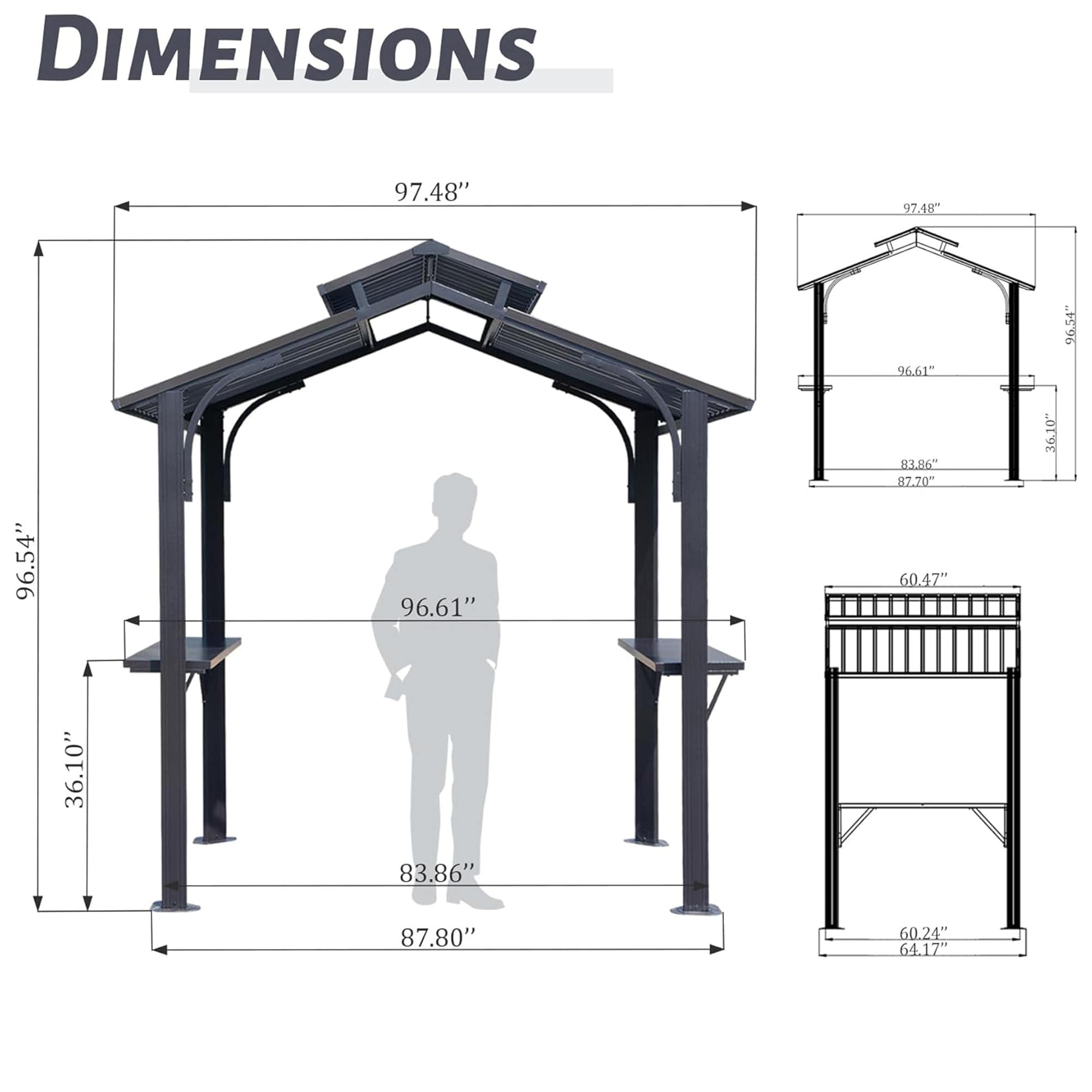BABOOM BOM-7150ORBEIY Wood-Resin-Gazebos - View #2