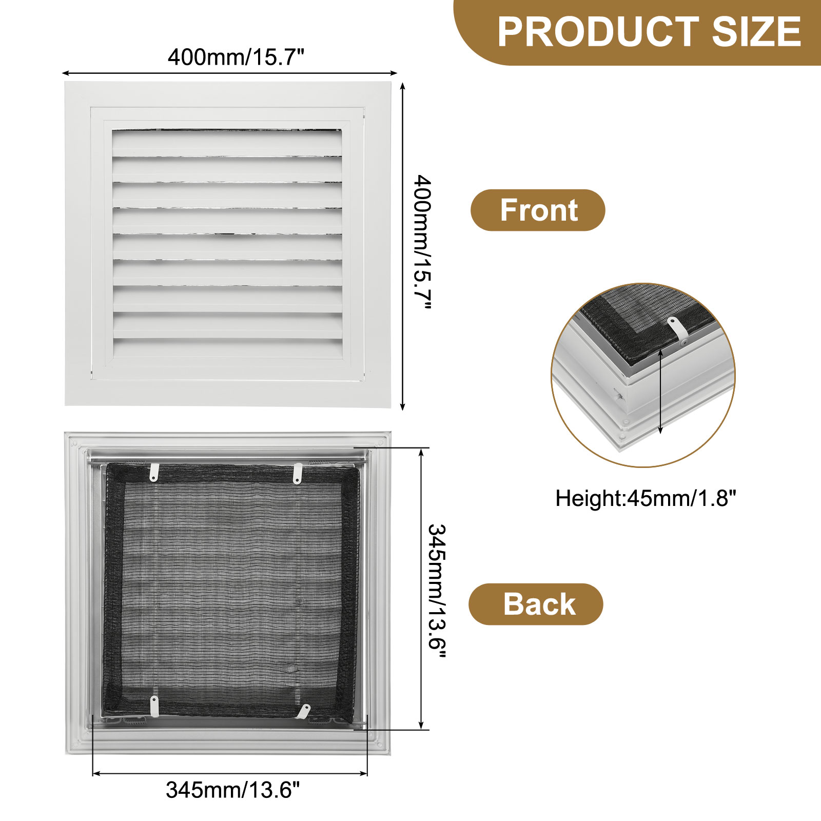 PATIKIL S25112600UX1868 Vent-Covers - View #2