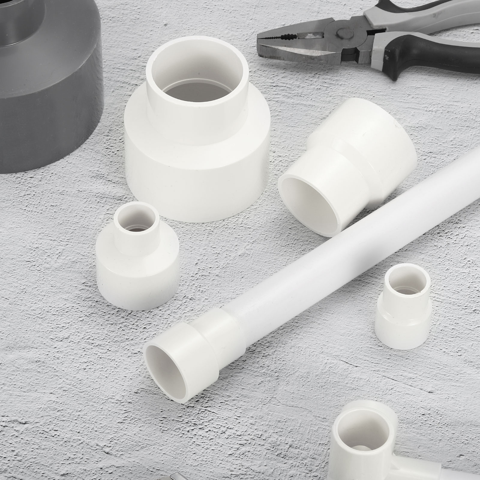 Unique Bargains 2pcs UPVC Reducer Pipe Fitting 20x32mm PVC Straight ...