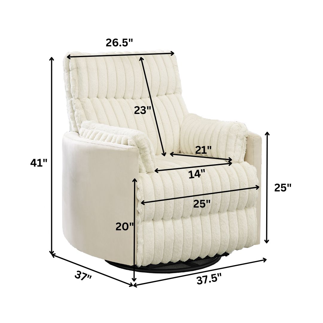 Roundhill Furniture LRH4131WH recliners - View #13