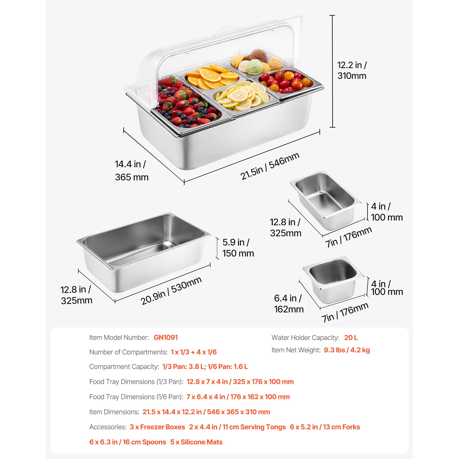 VEVOR SCLZDWFWQBXG07550V0 Coffee-Beverage-Organizers - View #7
