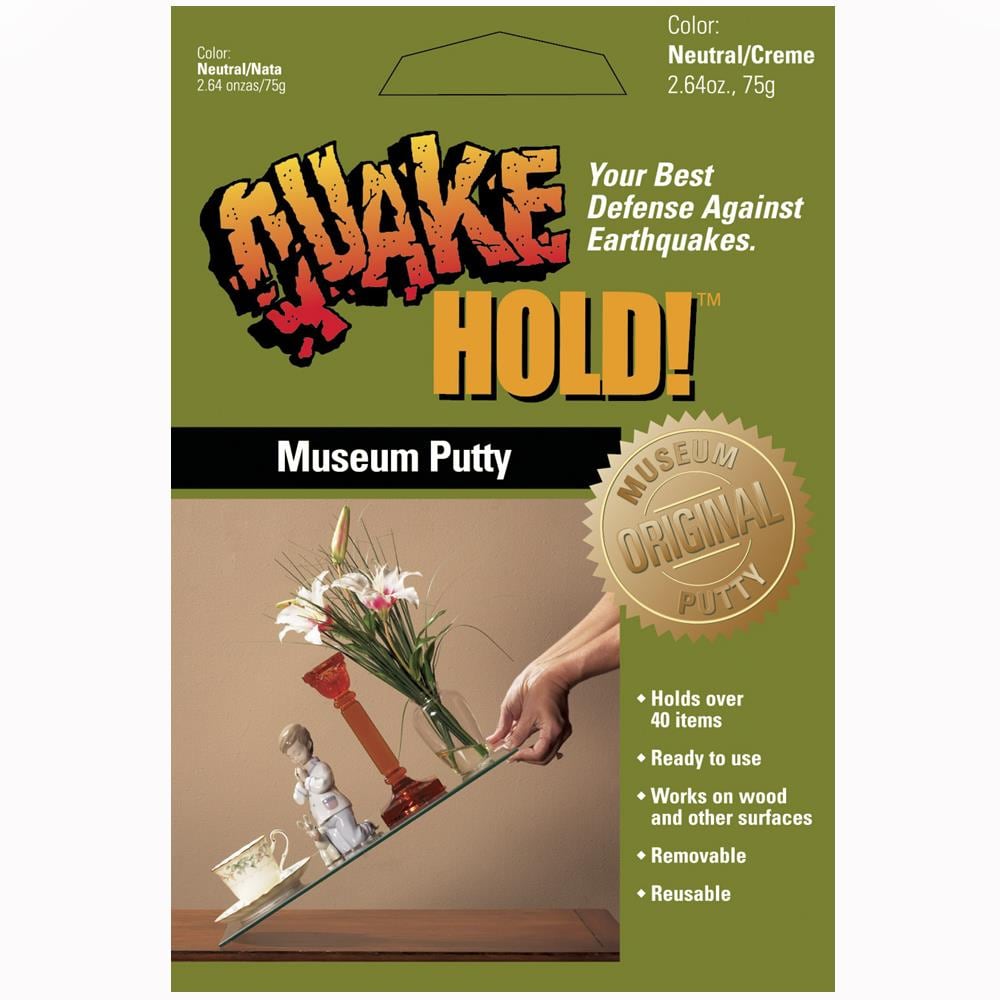 QuakeHOLD! Stainable Epoxy Adhesive Cartridge for Interior/Exterior Use on  Metal, Vinyl, Tile, and More - Museum Putty for Paneling & Moulding
