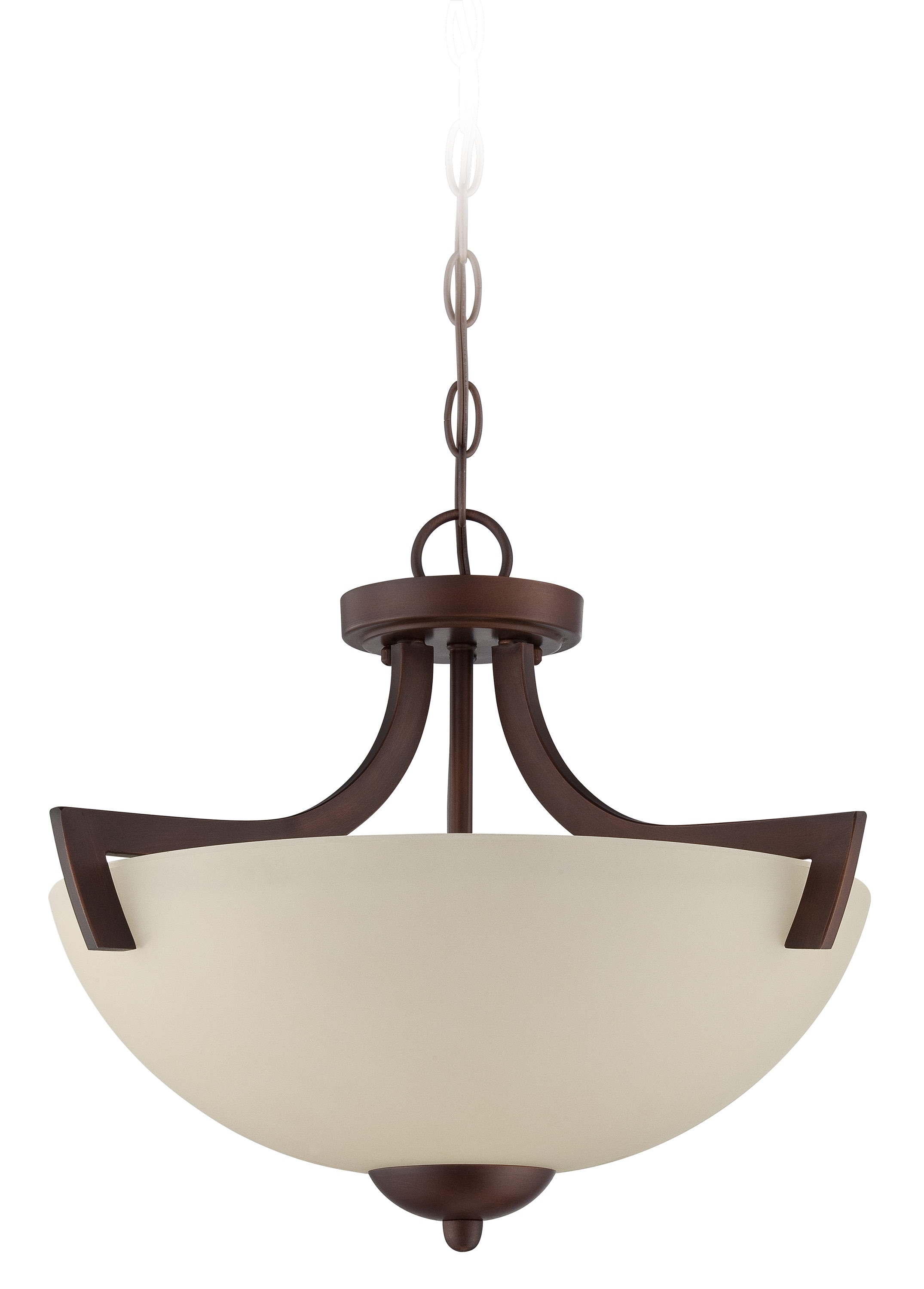 Craftmade 37753-OLB Almeda 1-Light 18-in Old Bronze Semi-Flush mount light