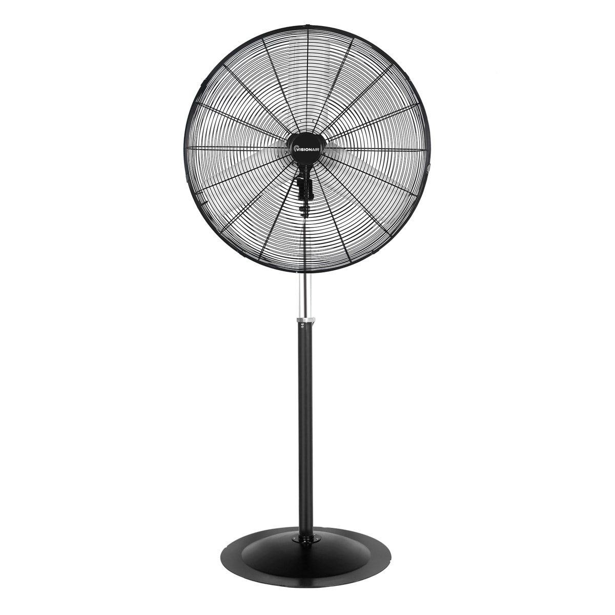 VisionAir 30-in 115-Volt 3-Speed High Velocity Indoor/Outdoor Black Oscillating Pedestal Fan 1VAFP30 Sansujyuku sansujyuku.com