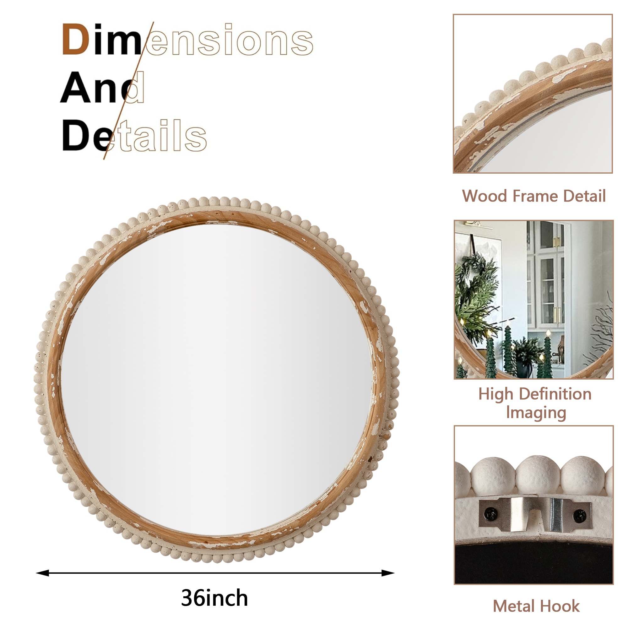 Maxax 25007-WH Decor-Mirrors - View #5