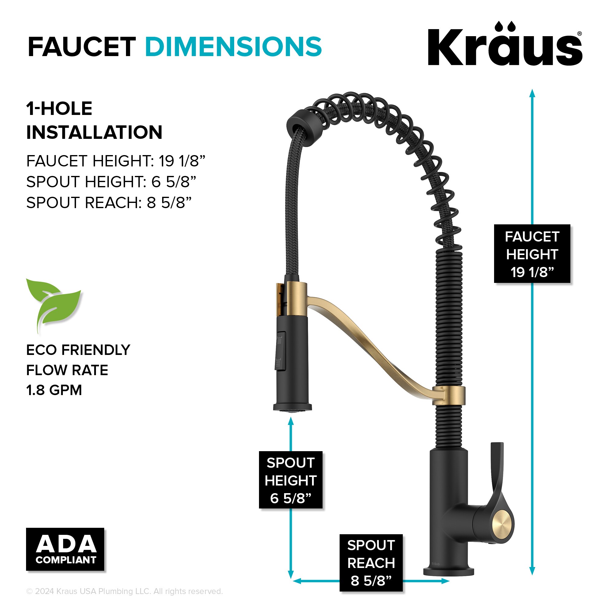 Kraus KPF-2635SFBBMB Kitchen-Faucets - View #5