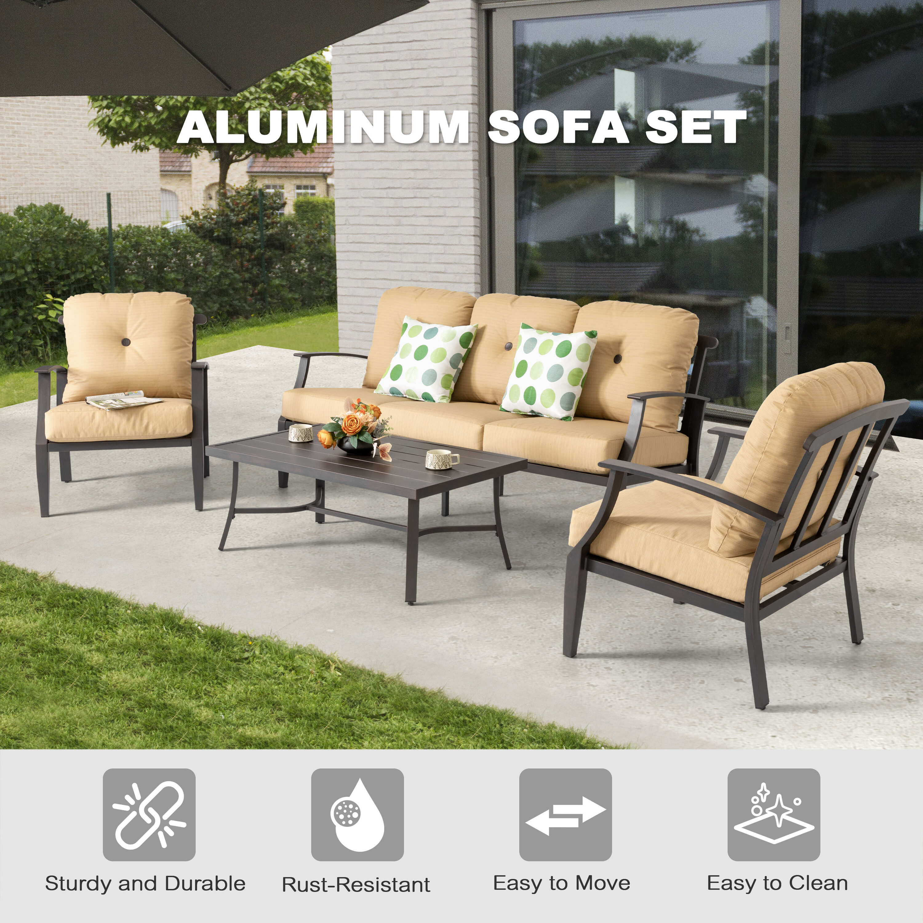 Nuu Garden SAS092-01 Patio-Conversation-Sets - View #5