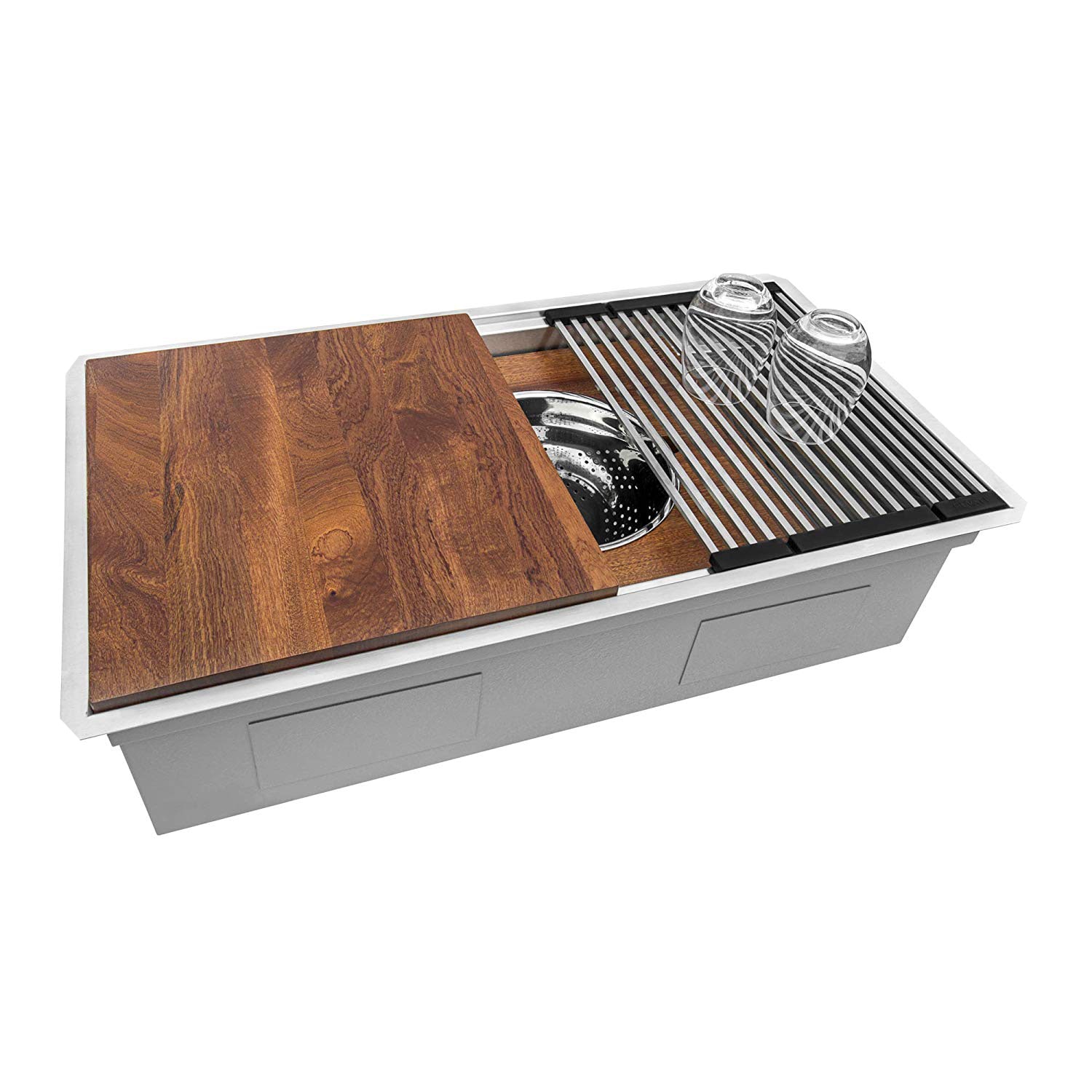 Ruvati RVH6222ST Kitchen-Sinks - View #2