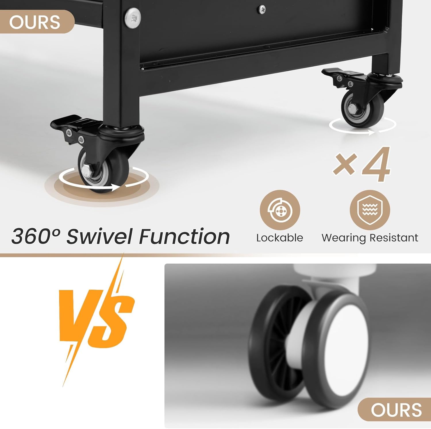 AECOJOY 16109BK-LS02 Grill-Carts-Grill-Stands - View #5
