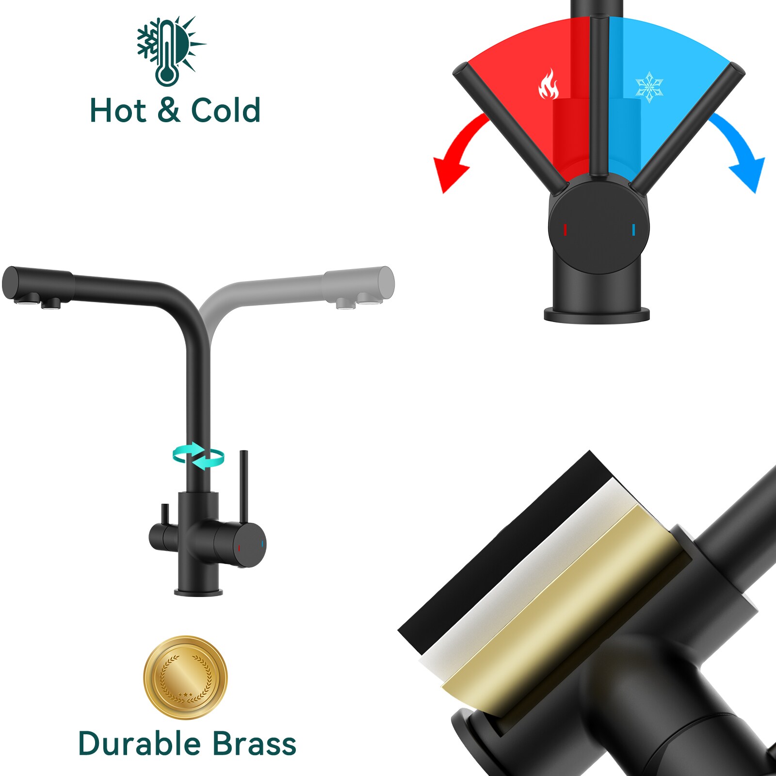 androme AD610B Kitchen-Faucets - View #3
