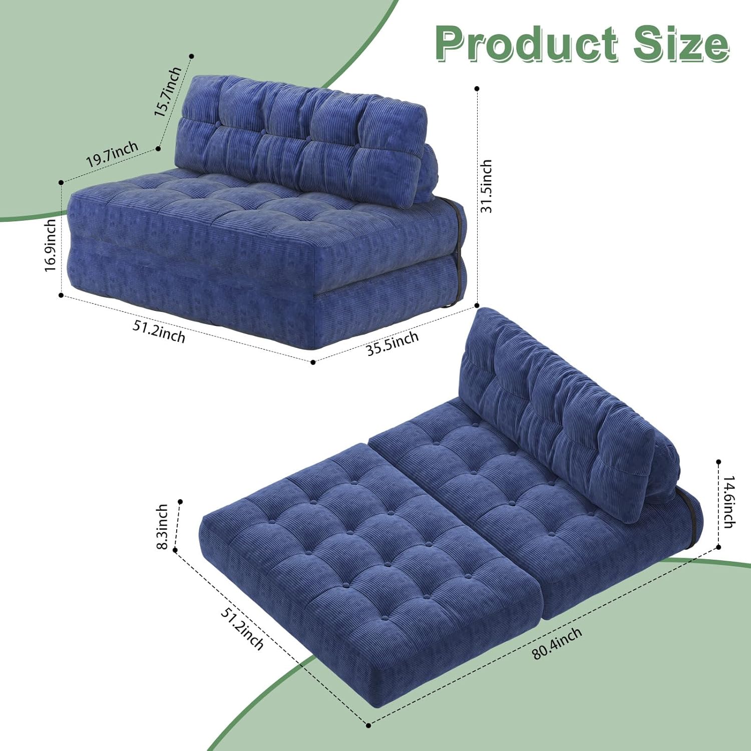 Qeetex LHF-SF-QTY9U8035 Sofas-Loveseats - View #2