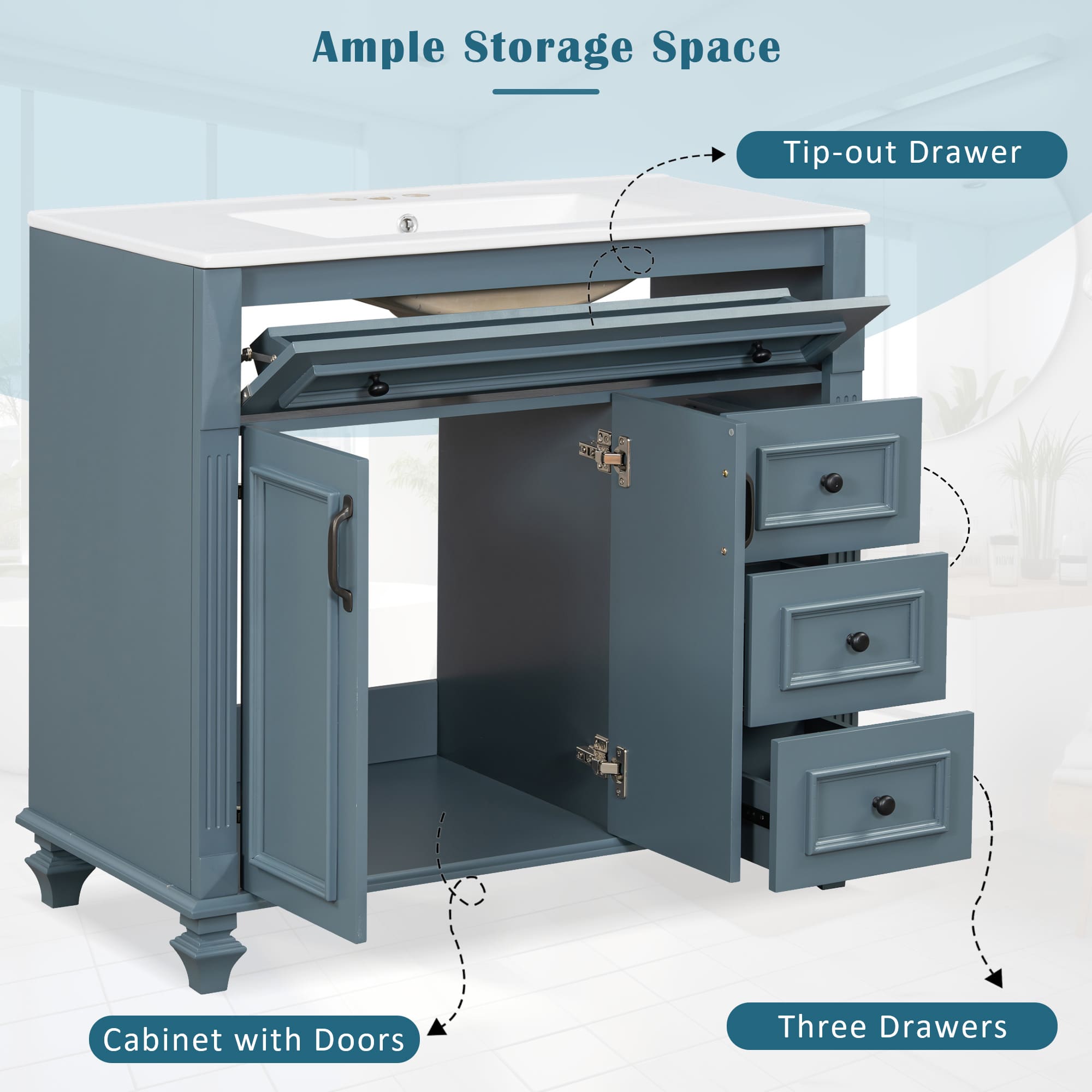 Misty Moon LW0402-283623C Vanity-Tops - View #4