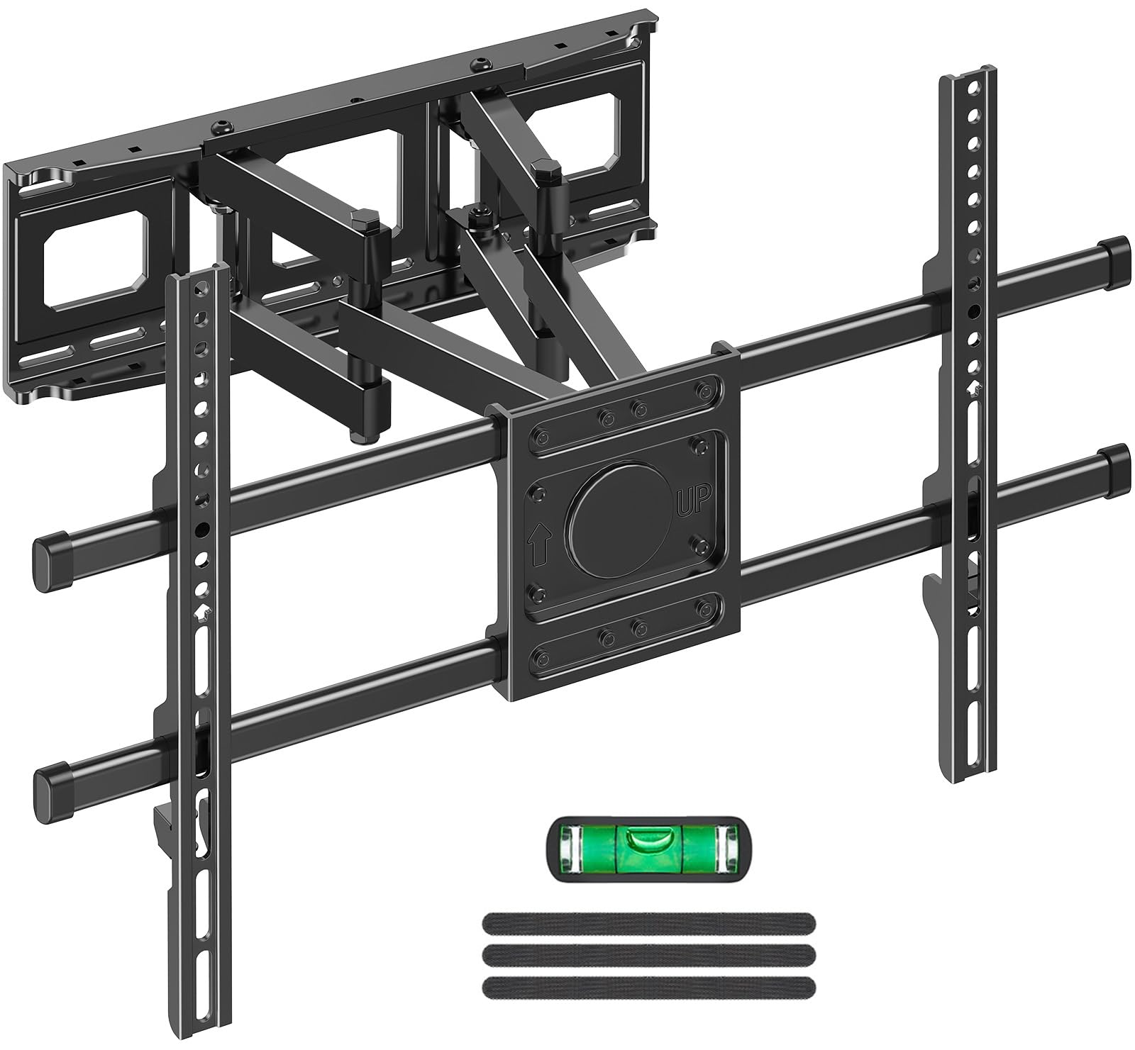 Lukvuzo  Full Motion TV Wall Mount for Most 42 82 inch TVs Wall Mount Bracket with Articulating Swivel and Tilt TV Mount Max VESA 600x400mm Holds