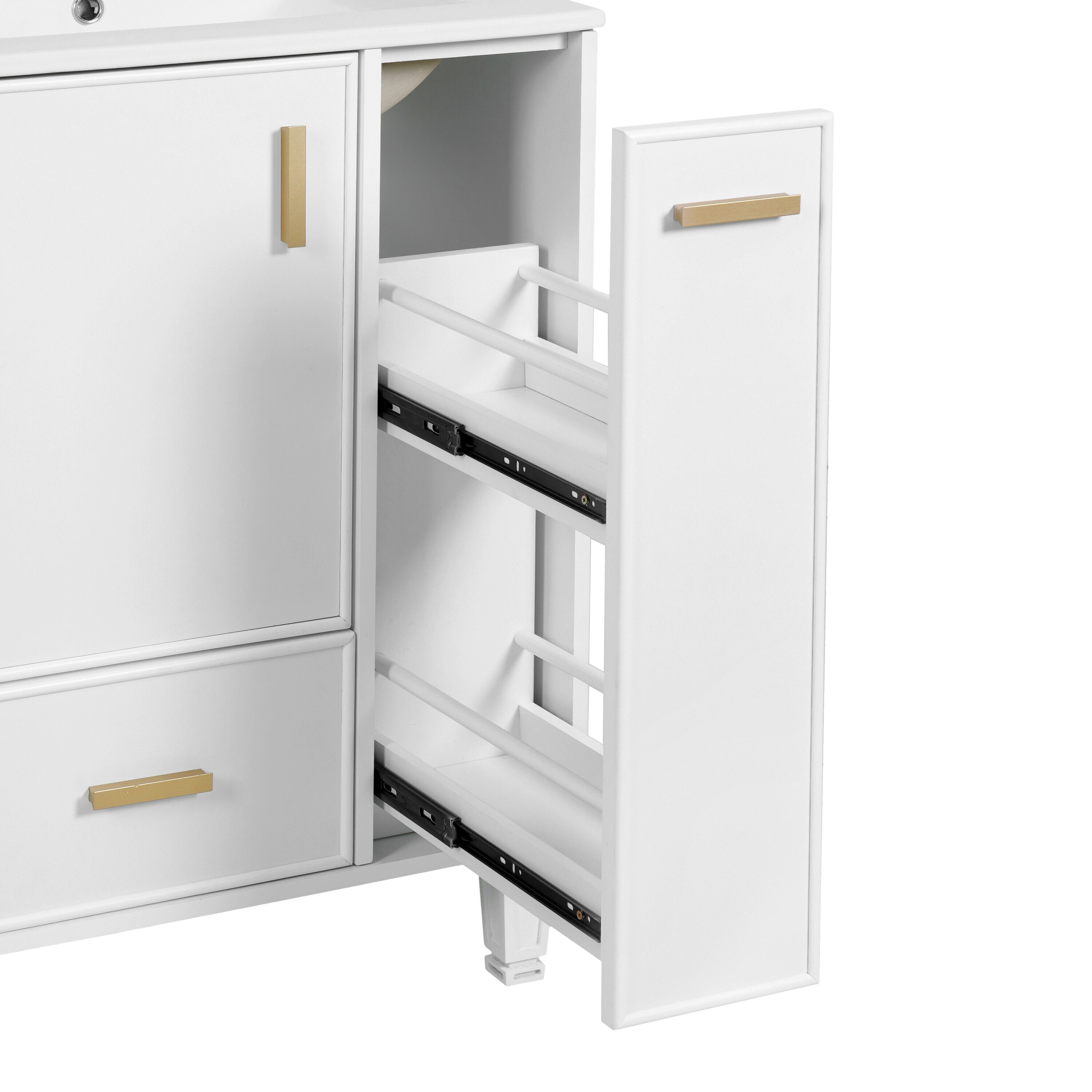 Aortzio HM-BA119-WHITE Bath-Vanity-Combo - View #7