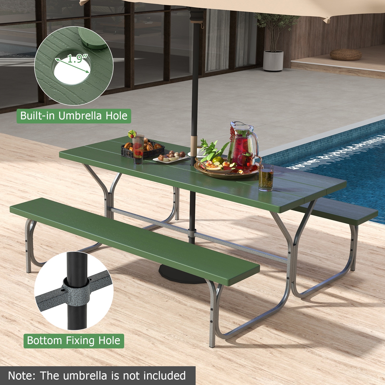 Forclover HBV-1266LS Picnic-Tables - View #8