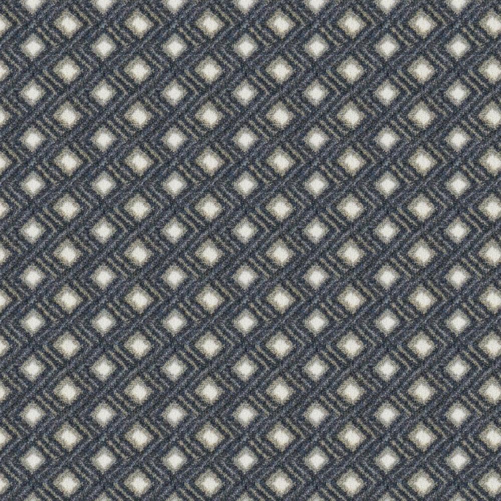 Joy Carpets 1832W-05-26 Home Office Impressions Anchor Blue 26-oz sq yard Nylon Pattern Indoor Carpet