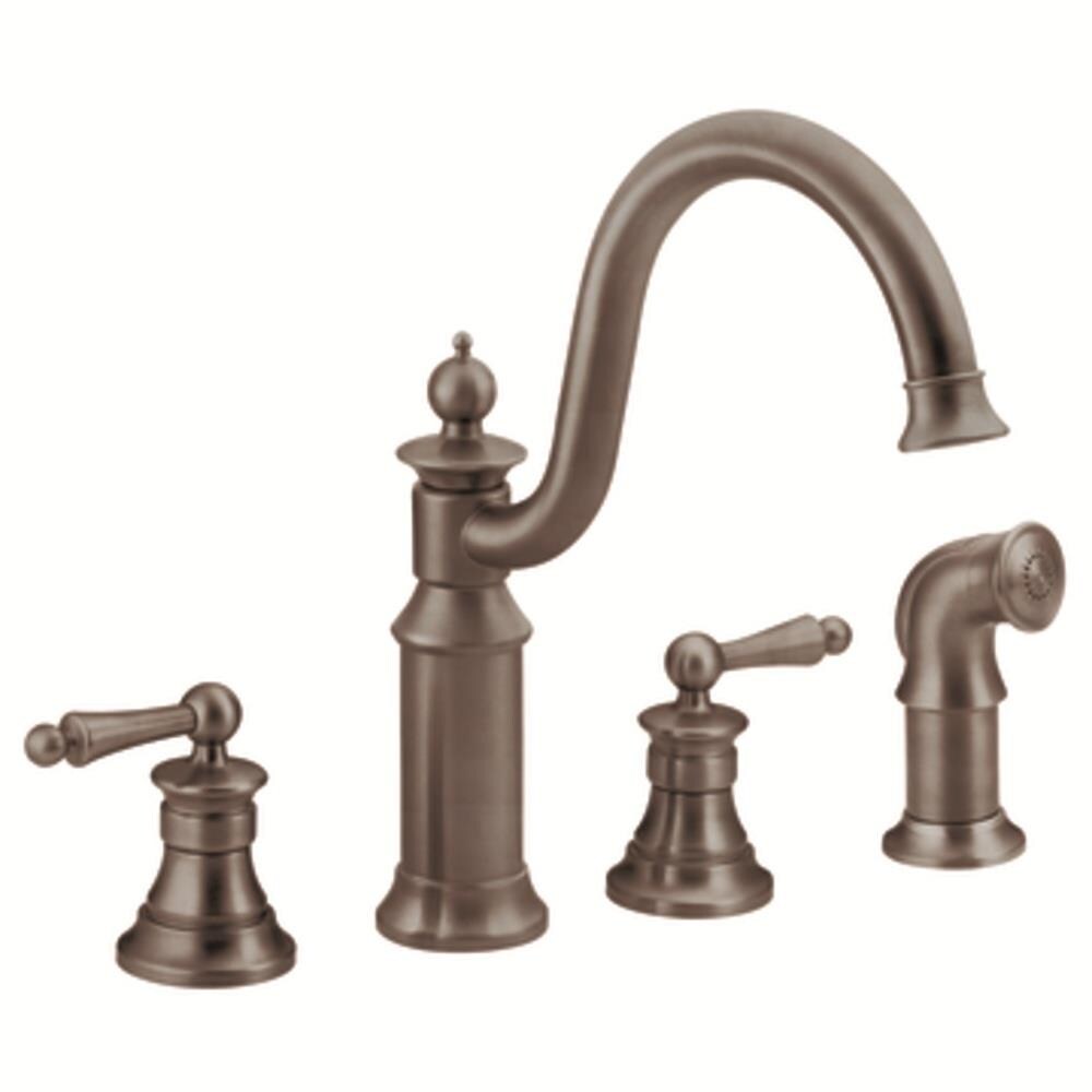 Moen MOEN WATERHILL 2H ORB KD W SP In The Kitchen Faucets Department At   00814813 