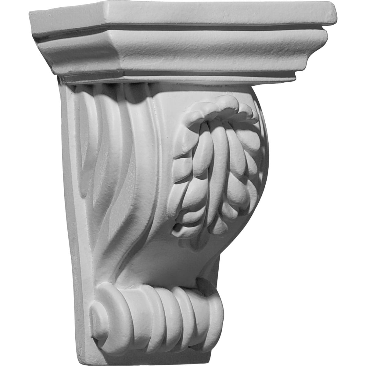 Ekena Millwork COR04X03X06TI 4.625-in x 3.0-in x 6.375-in Primed White Urethane Paintable Corbel