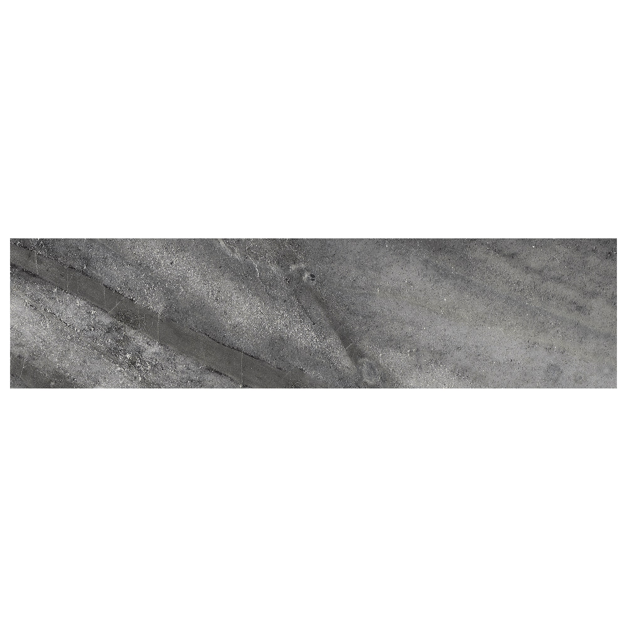 Satori 4502-0090-0 Evolution Carbon 3-in x 12-in Matte Porcelain Bullnose Tile