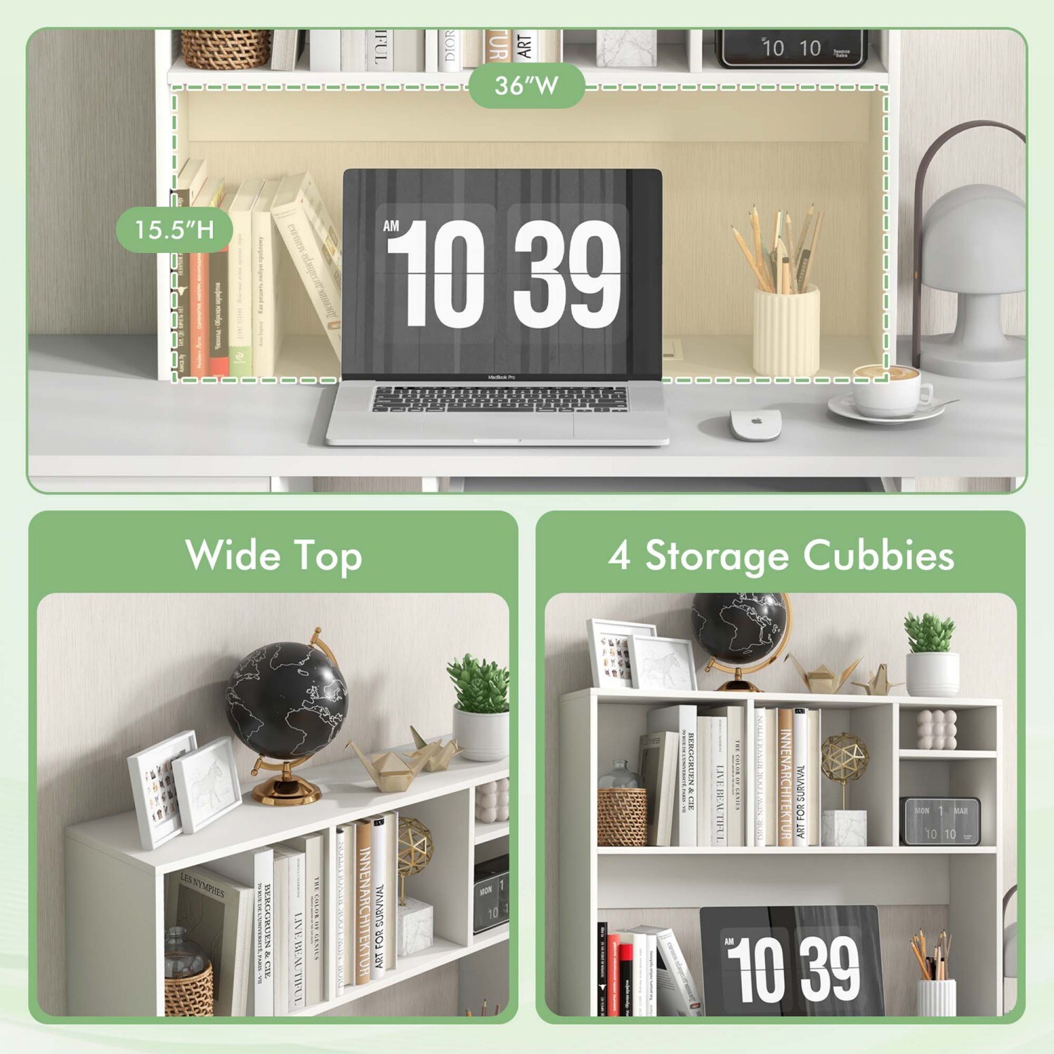 Costway CB10482WH Desktop-Organizers - View #6