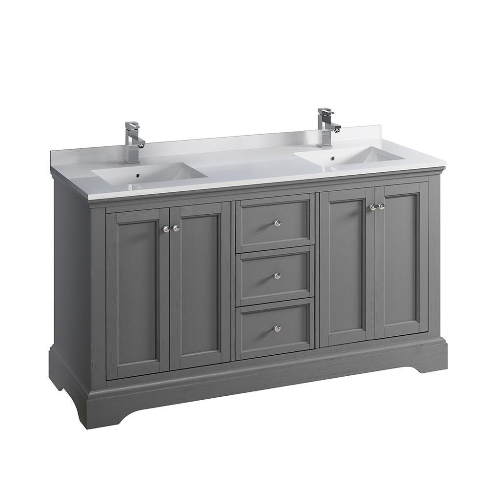 Fresca FCB2460GRV-CWH-U Bath-Vanity-Combo - View #2