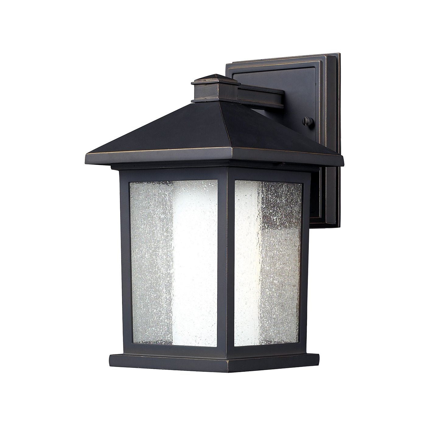 Z-Lite Mesa 1-Light 10.5-in Oil-Rubbed Bronze Outdoor Wall Light at ...