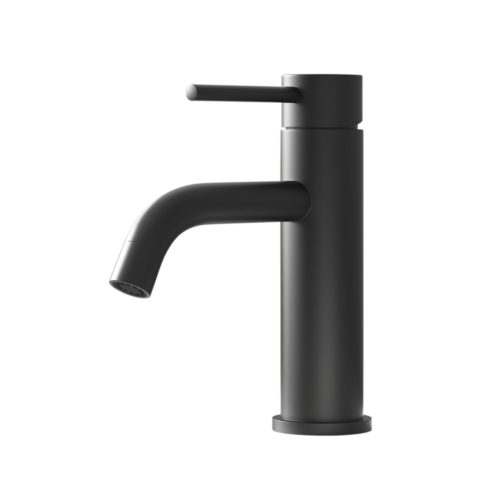 Black Single Hole 1-Handle WaterSense Bathroom Sink Faucet with Drain | - YZZY US-HM-2041BL