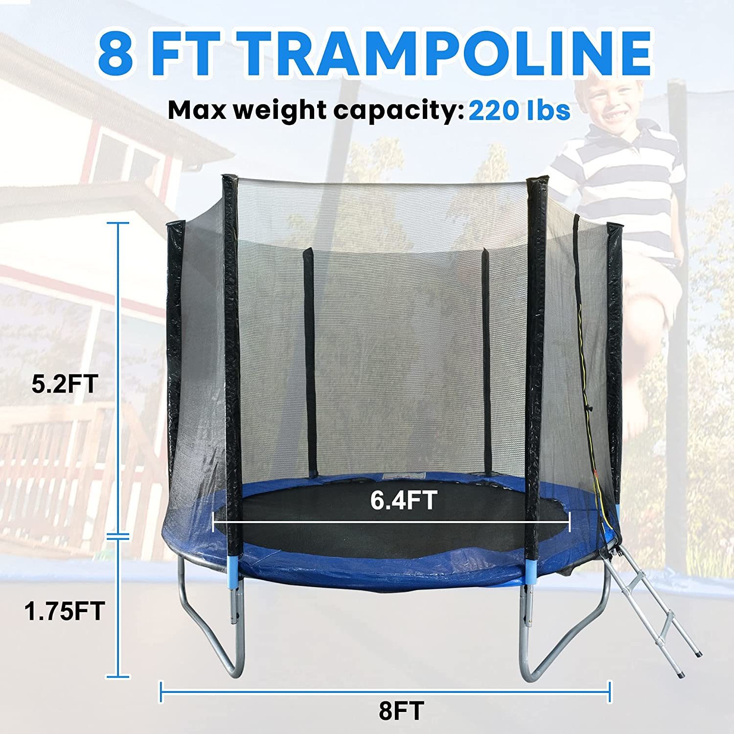 Kahomvis BOS-QPD0-AJ0X trampolines - View #4