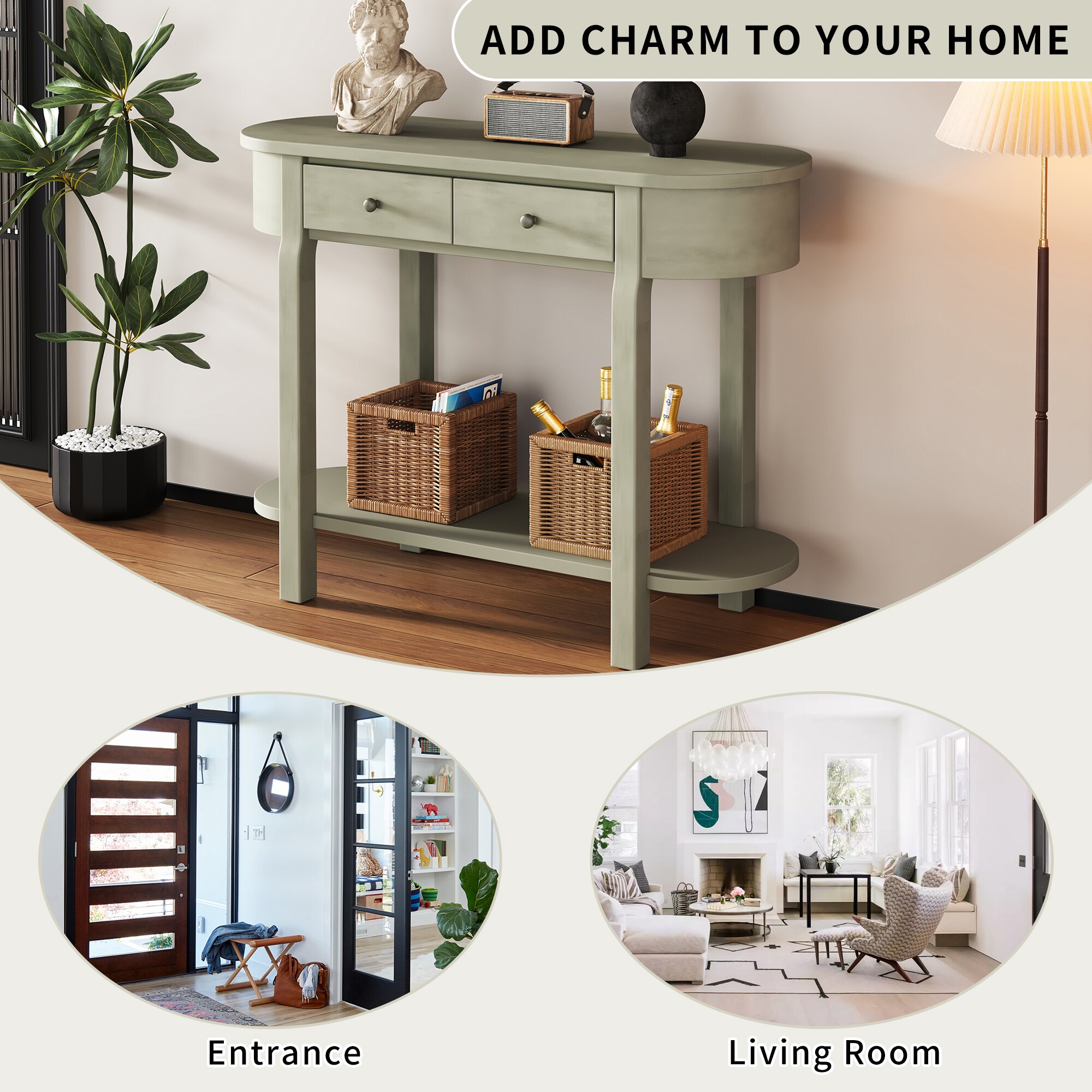 SINOFURN SYA330198GY Console-Sofa-Tables - View #18