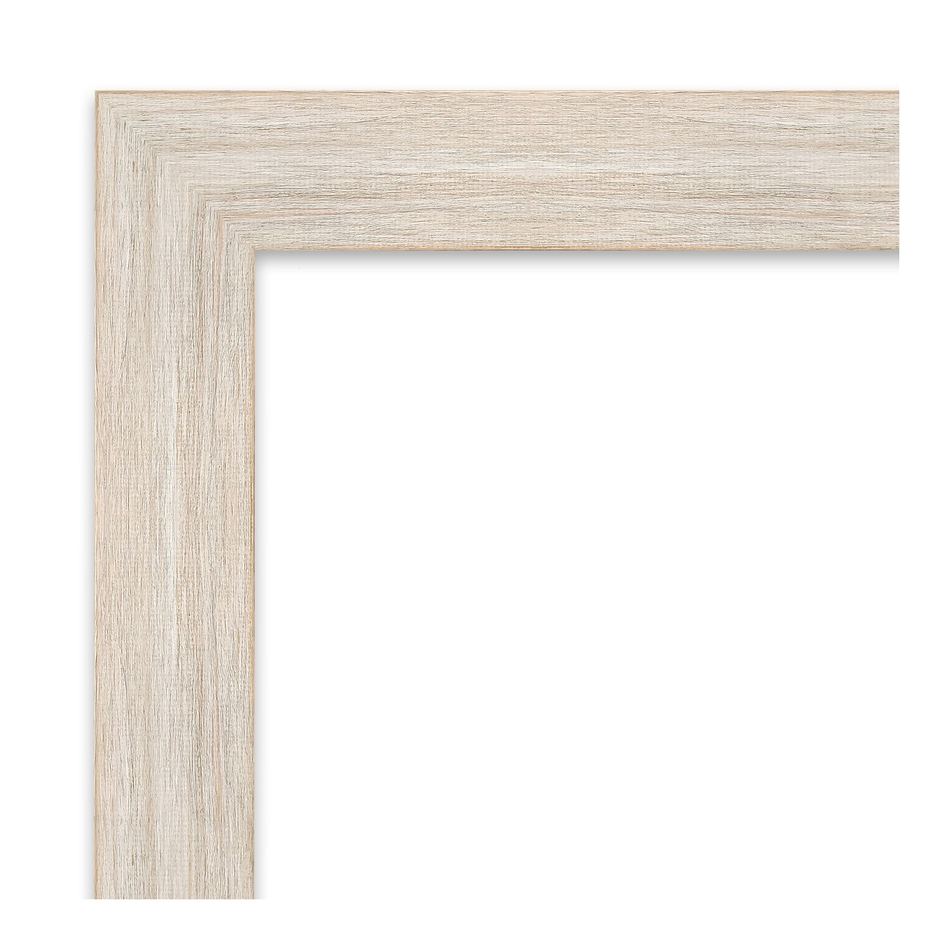 Amanti Art Hardwood Whitewash Narrow Frame 23-in W x 23-in H White ...