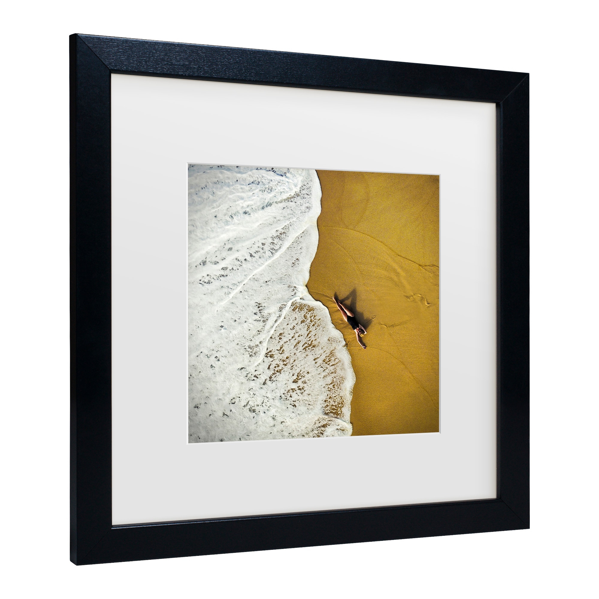 Black Framed Modern Canvas Print for Kids' Nursery, 11x11
