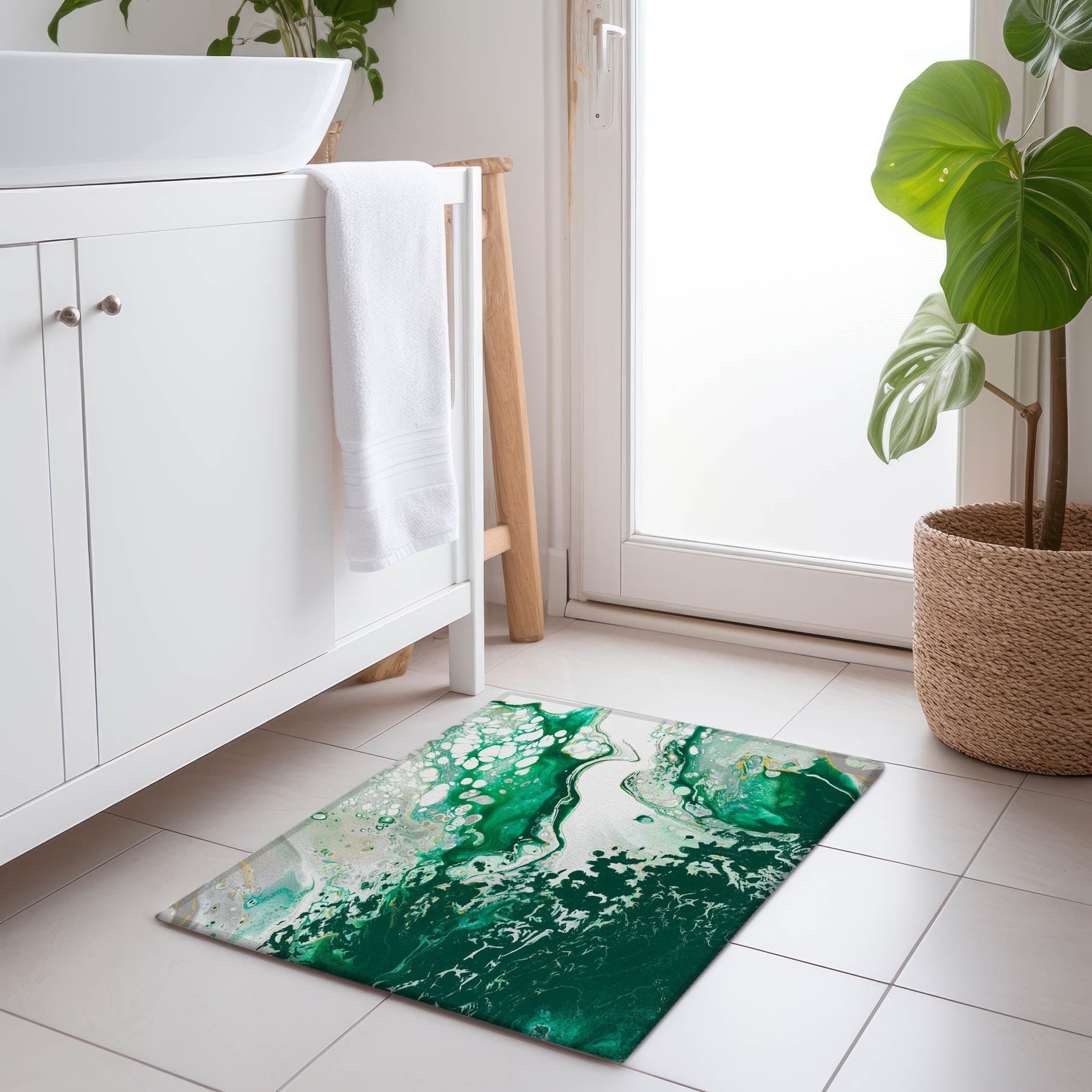 Addison Rugs AMF55GN20X30 Mayfield AMF55GN 2 x 3 (ft) Loomed Polyester Green Rectangular Indoor Abstract Machine washable Area rug