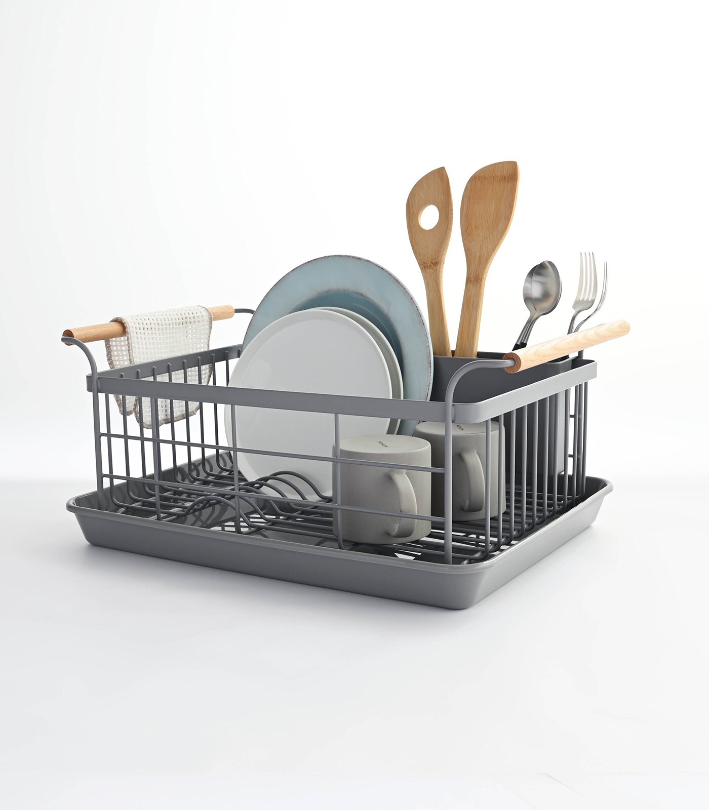 Yamazaki Tosca 18.5W x x 13.19Lx x 7.87H Steel Dish Rack in the Dish ...