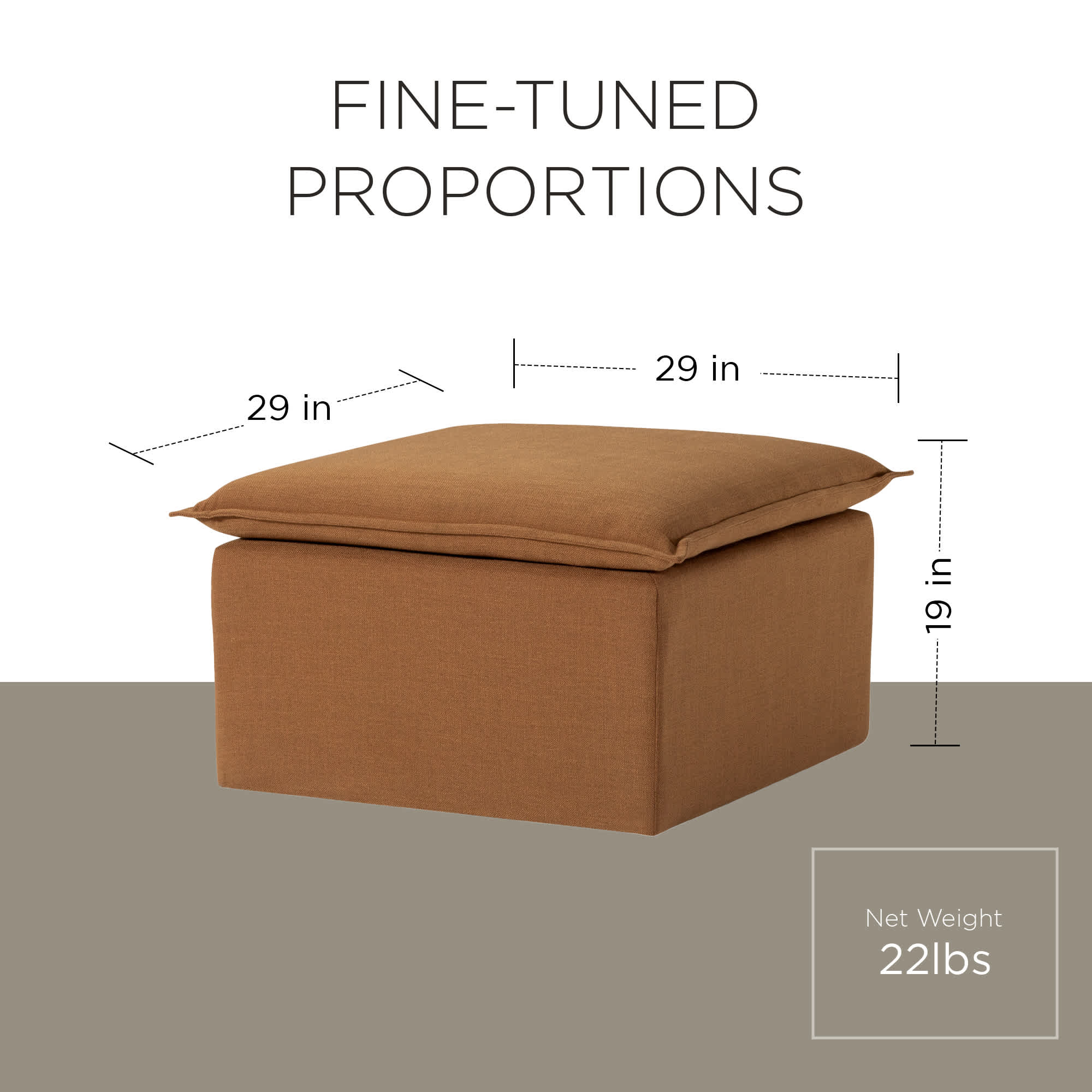 Maven Lane 326003 Indoor-Ottomans - View #2