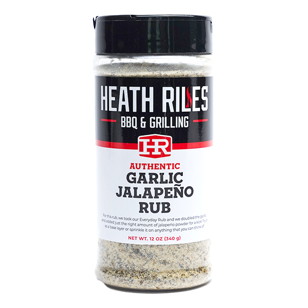 HEATH RILES BBQ & Grilling HRB0015 12-oz Jalapeno garlic Rub/Seasoning