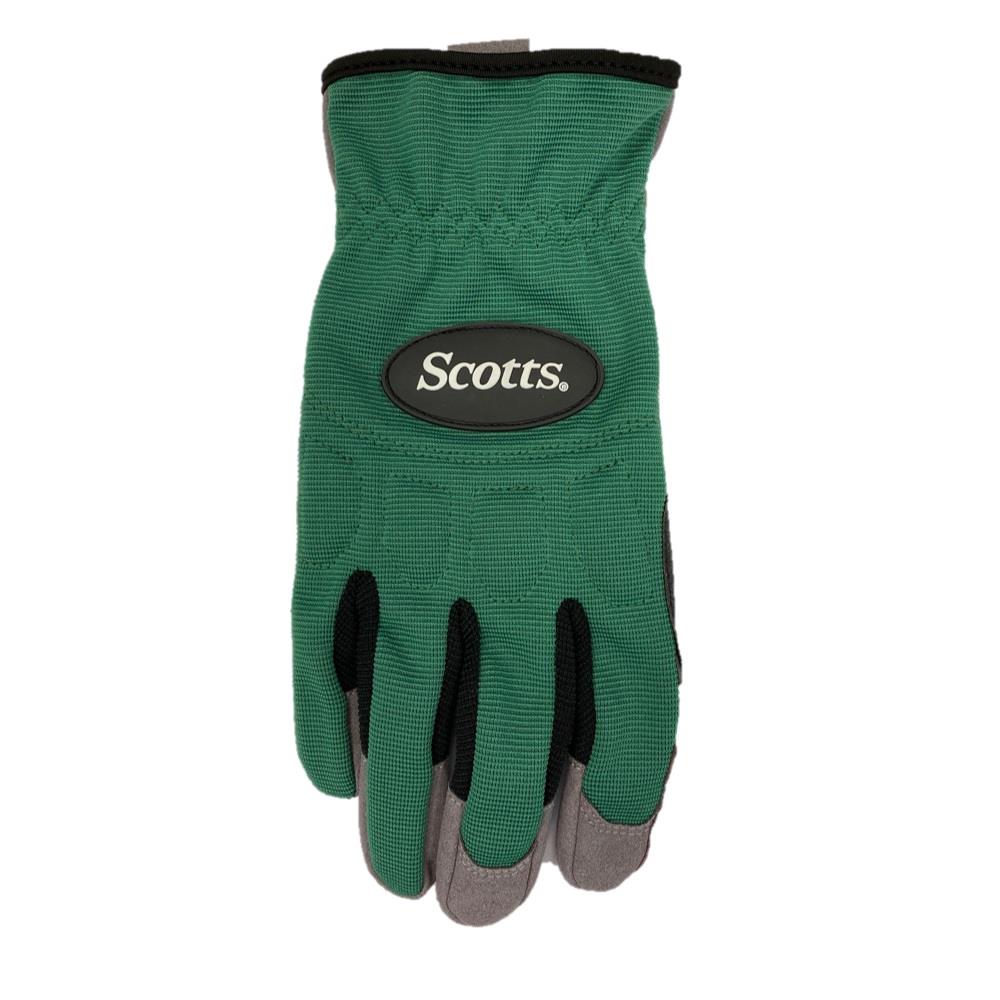 Scotts Large Latex Dipped Green & Black Gloves Sc30602