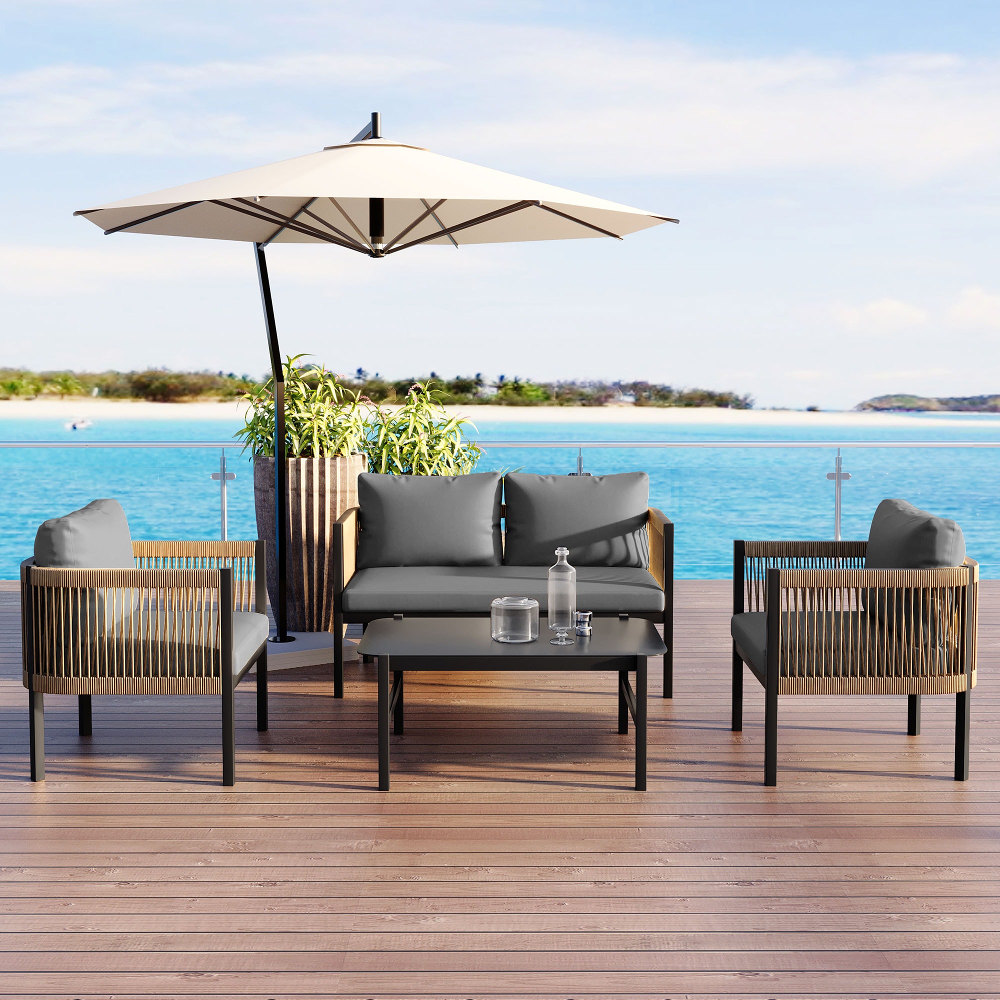Mondawe MO-US-35AAE Patio-Conversation-Sets - View #3