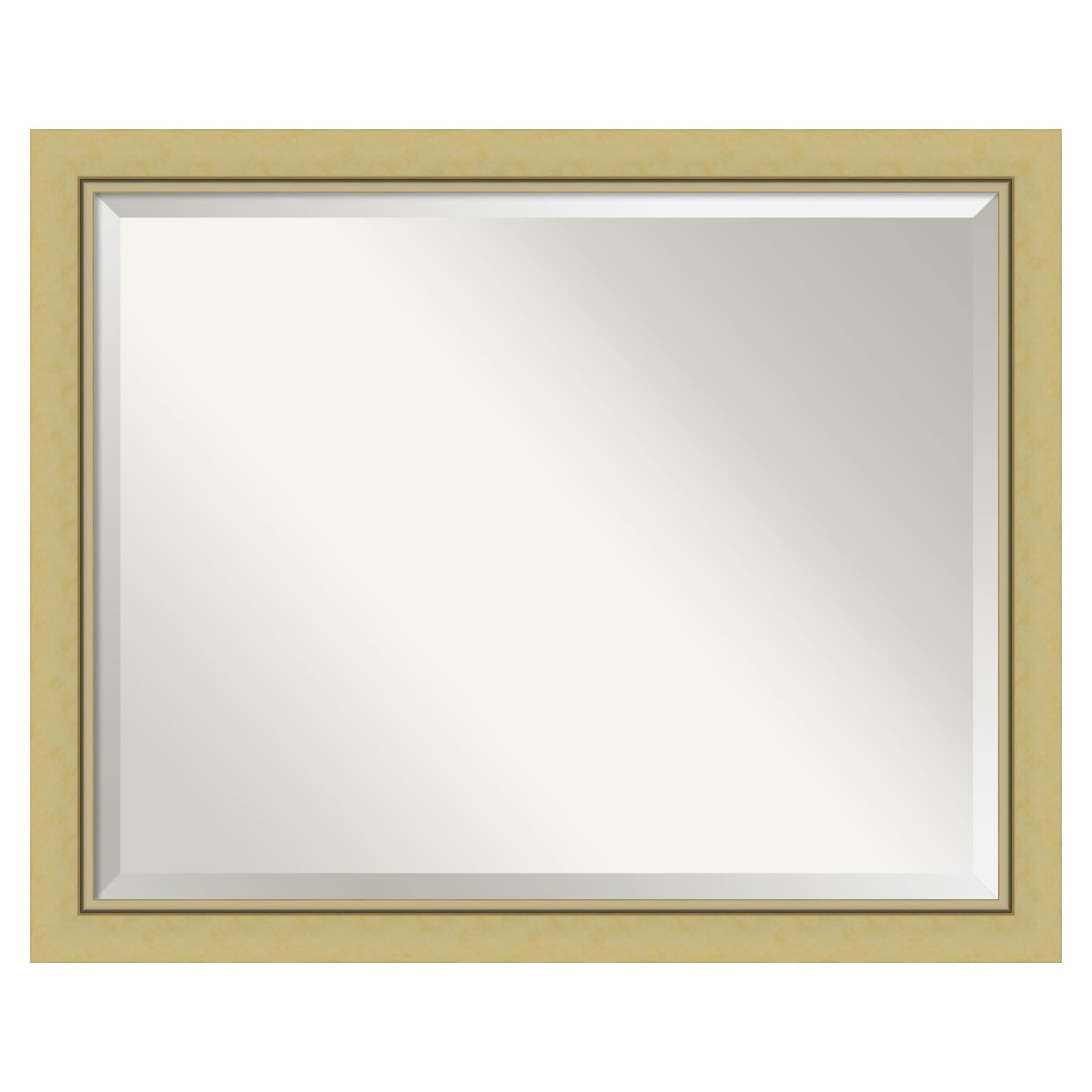 Landon Gold Rectangular Polystyrene Framed Bathroom Mirror 25.5" x 31.5"