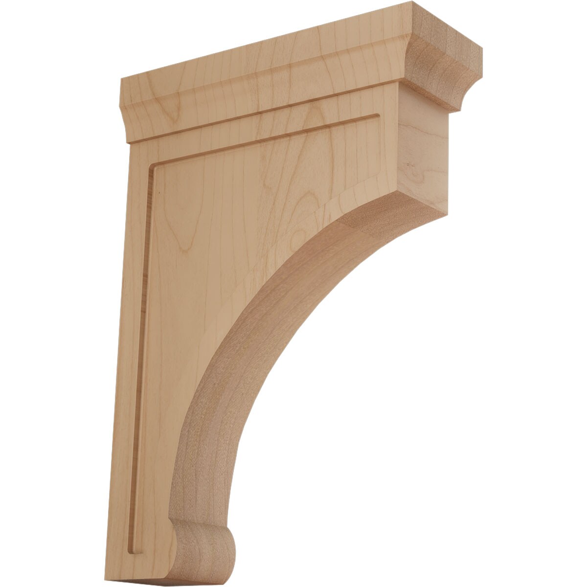 Ekena Millwork BKTW02X07X10GOAL Gomez 2-1/2-in x 7-in x 10-in Alder Brown Wood Standard bracket