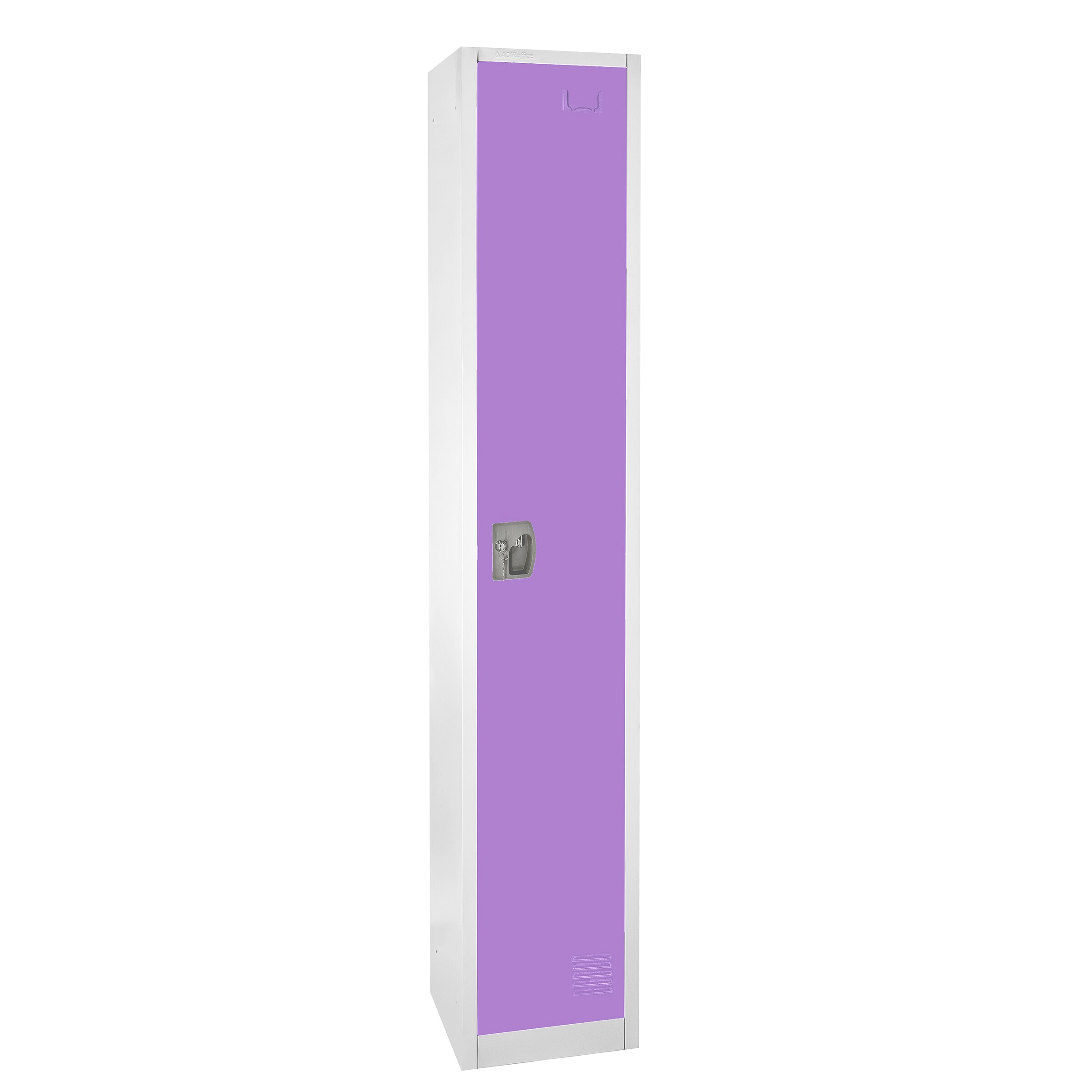AdirOffice ADI629-201-PUR 12-in W x 72-in H x 12-in D Steel Full Storage Lockers