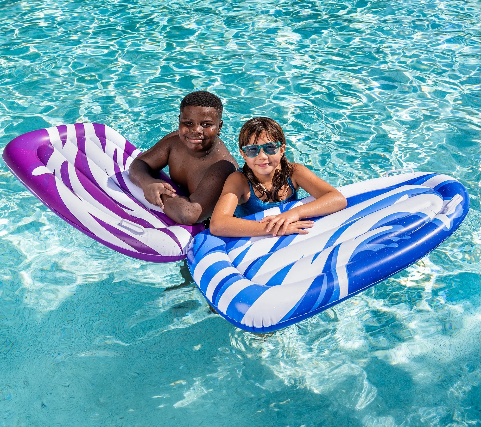 Joyfy 2 Pack Inflatable Body Boards for Water Slides 9.84-Inches PVC Inflatable water slide #40282