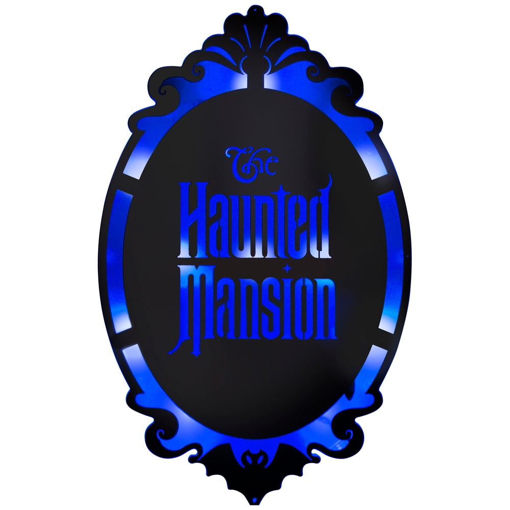 Disney 227861 15.9-in Hanging Lighted The Haunted Mansion Wall art