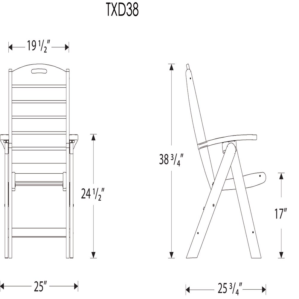 Trex Outdoor Furniture TXD38SC Patio-Chairs - View #13