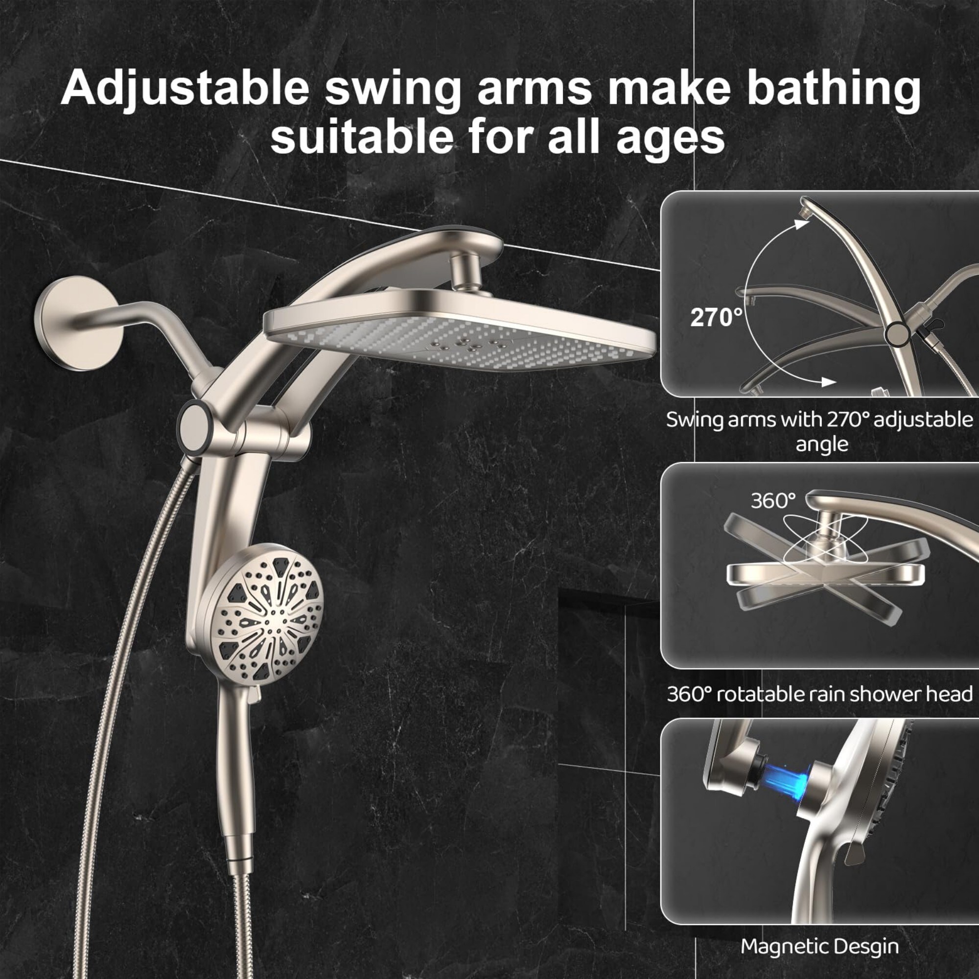 Wudkey L4-HS6N6Y Fixed-Showerhead - View #3
