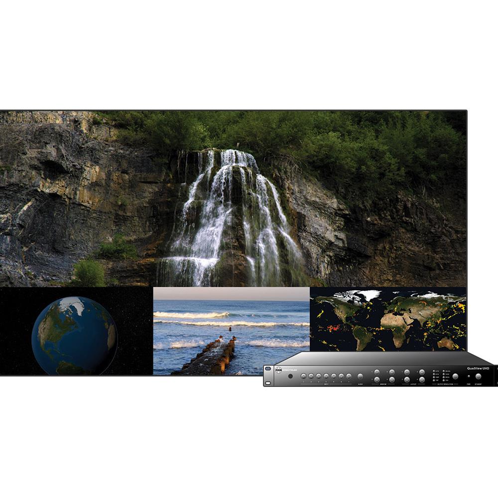  TCNCD345239 RGB Spectrum RGB-QV-UHD Quad View UHD 4K Multiviewer for Video Displays
