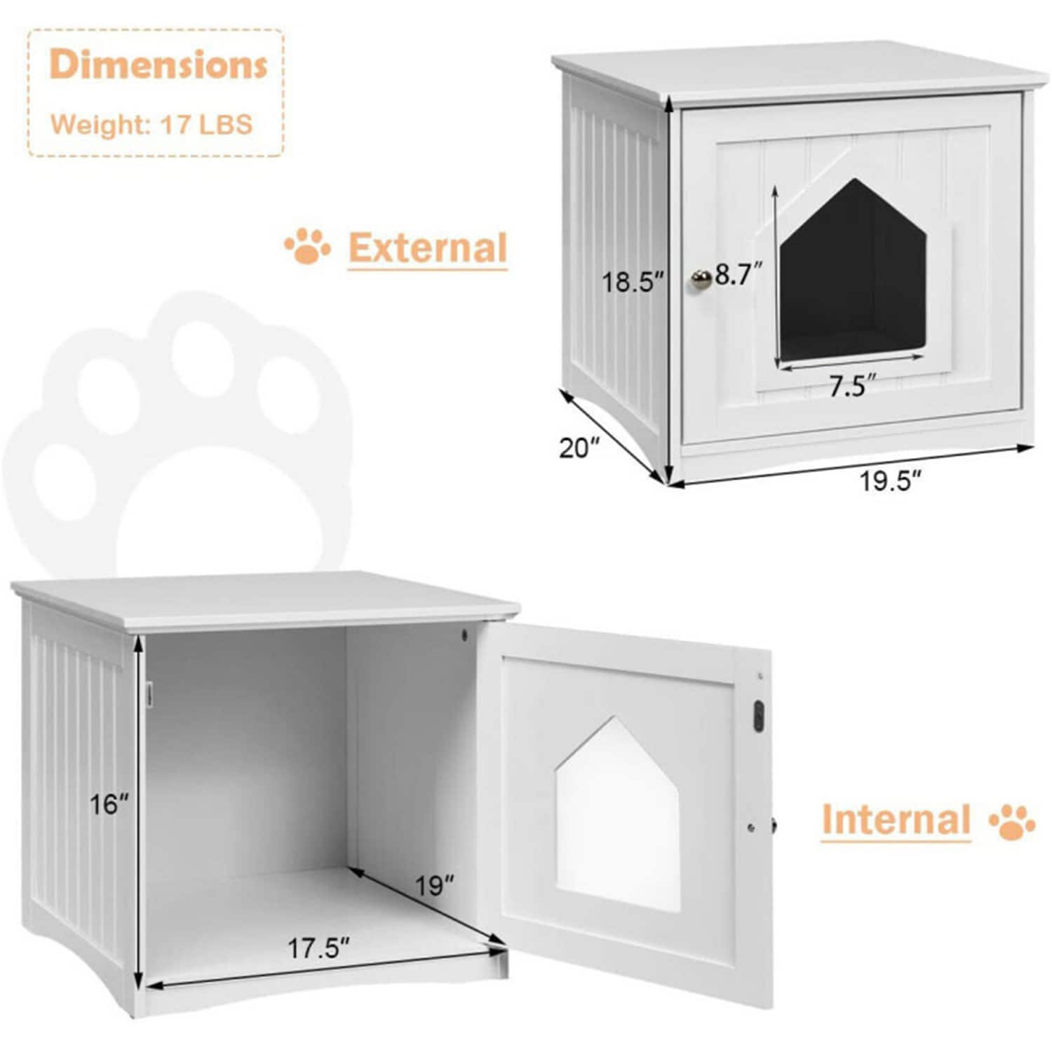 Mondawe MO-HW66001WH Dog-Houses - View #10